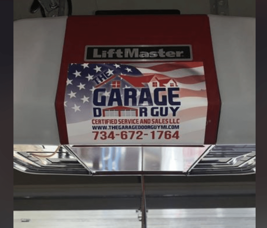 LiftMaster Garage Door Opener with The Garage Door Guy sticker