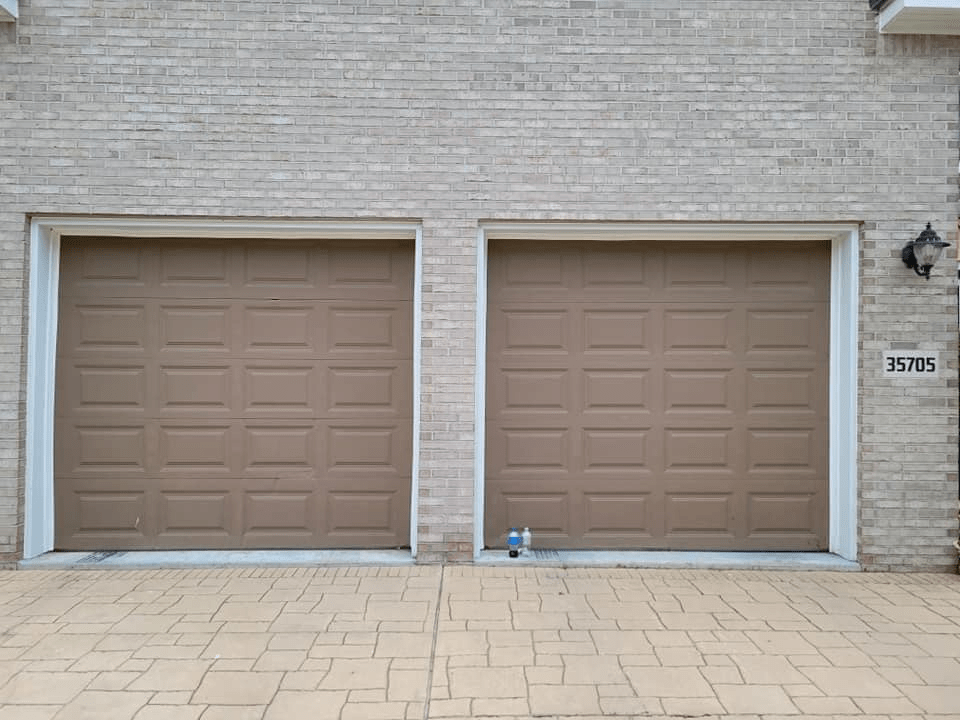 old traditional garage doors