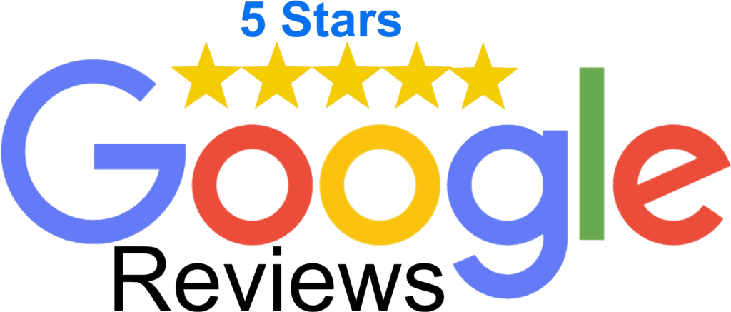 5 stars Google reviews