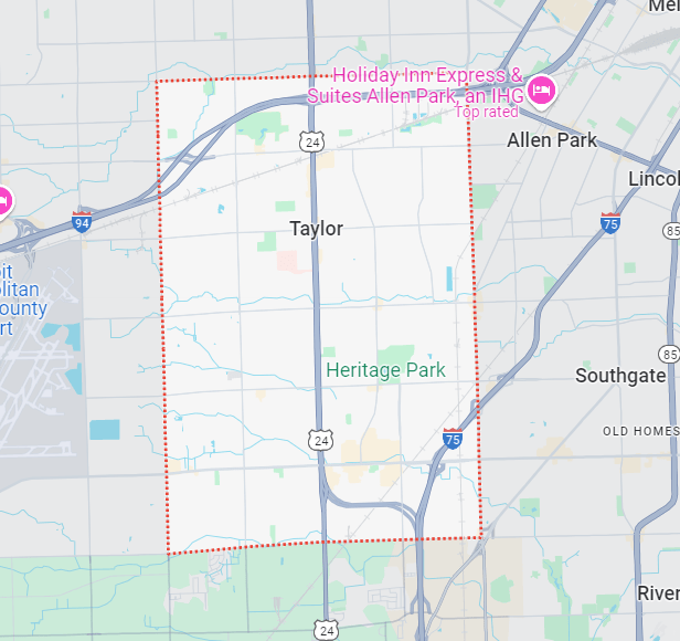 Taylor, MI Map Snapshot